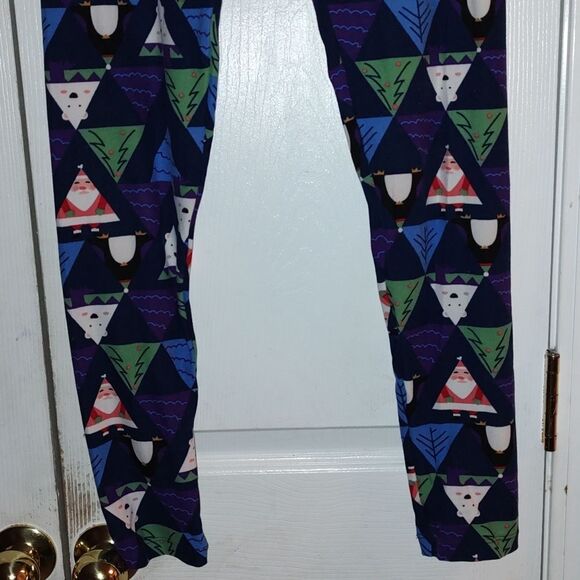 NEW Lularoe Holiday Leggings  Santa  polar bears  Penquins xmas  Sz One Size - Picture 2 of 6
